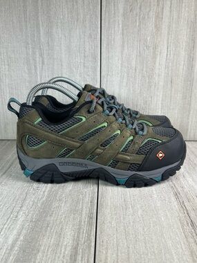 NEW Merrell Moab Vertex Vent Pewter Comp Toe Work Low Boot Shoe Men's Size 6